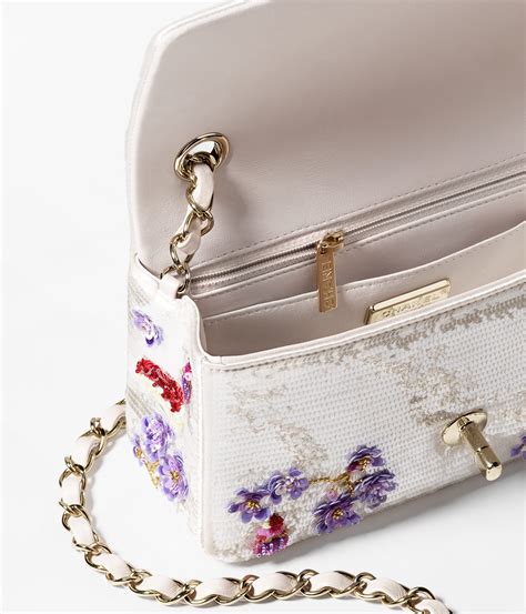 price upon request chanel|Mini classic handbag, Embroidered satin, sequins, glass beads, .